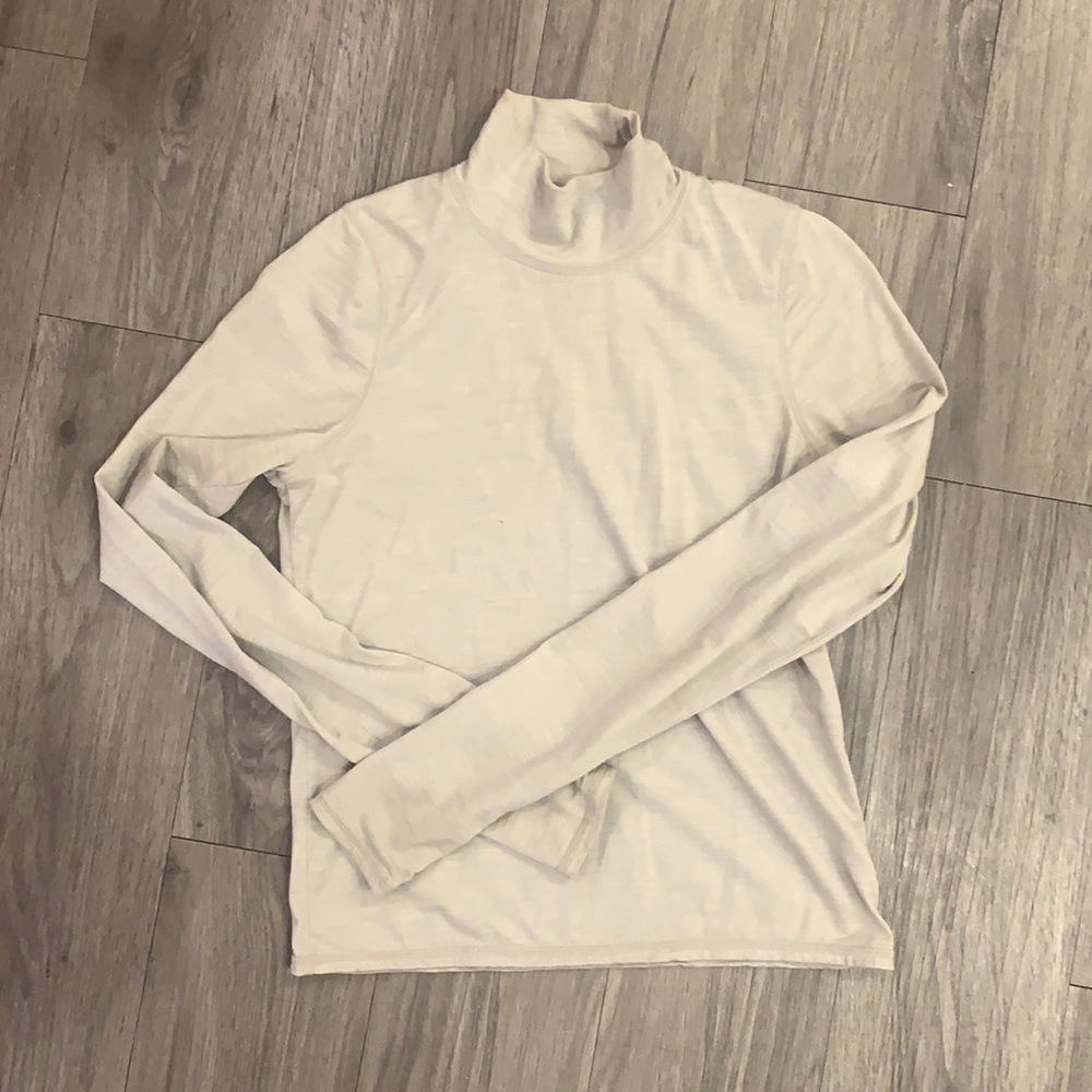 Outdoor Voices Merino Wool Mockneck Longsleeve